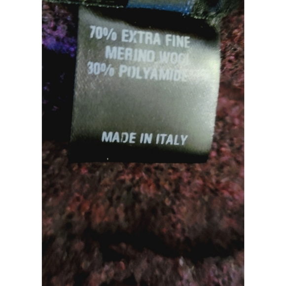 Barney's New York Made in Italy Extra Fine Merrino Wool Button Cardigan Medium - Picture 3 of 6